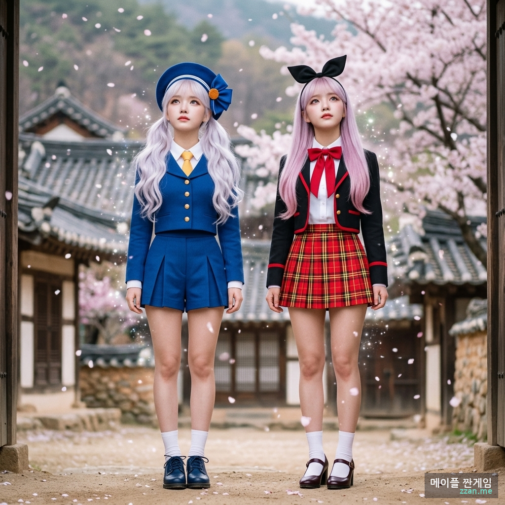 라라엔더 & 토끼전대장 AI 일러스트